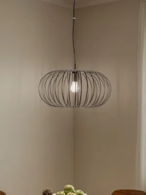 Závěsné světlo Globe, kávová barva, Ø 51 cm, kov, 1 žárovka, E27 Horká Nabídka