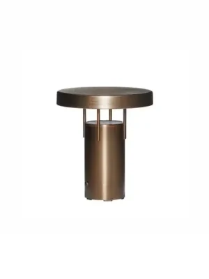 HÜBSCH LED stolní lampa BringMe Mini, mosaz, 20 cm Originální