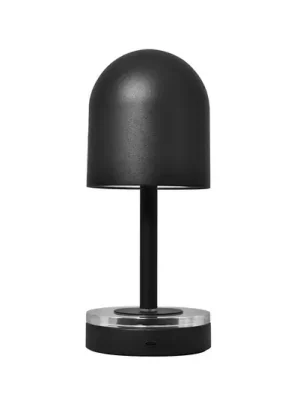 AYTM Akumulátorová lampa Luceo, černá, kov, 24 cm, stmívatelné, IP44 Vysoce Kvalitní