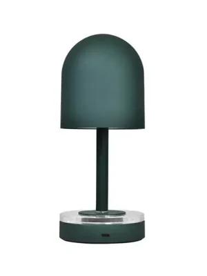 Horká Nabídka AYTM Akumulátorová lampa Luceo, lesní zelená, kov, 24 cm, stmívatelné, IP44