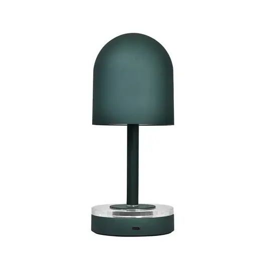 Horká Nabídka AYTM Akumulátorová lampa Luceo, lesní zelená, kov, 24 cm, stmívatelné, IP44