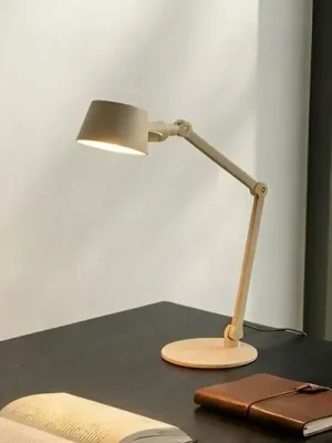 Sleva Stolní lampa Lucande Silka, 93 cm, béžová, nastavitelná, E27