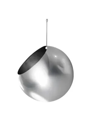 Expresní Doručení AYTM květináč Globe, závěsný, Ø 21 cm, stříbrný, nerezová ocel