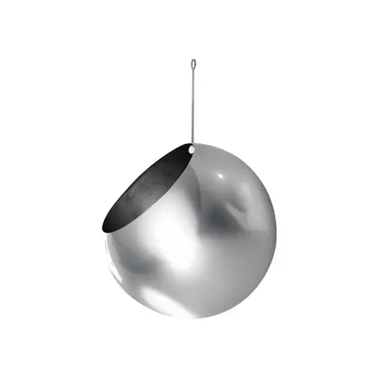 Expresní Doručení AYTM květináč Globe, závěsný, Ø 21 cm, stříbrný, nerezová ocel
