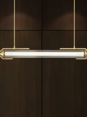 Závěsné světlo LED ESPADA, zlatá broušená, 122 cm, kov/sklo Koupit Online