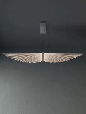 Finální Výprodej Závěsné LED světlo SERAPH, matná černá, délka 105 cm, kov