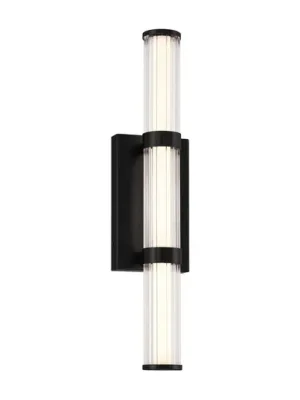LED venkovní nástěnné svítidlo FAYTON, černé, výška 54 cm, kov, IP44 Nakupujte Hned