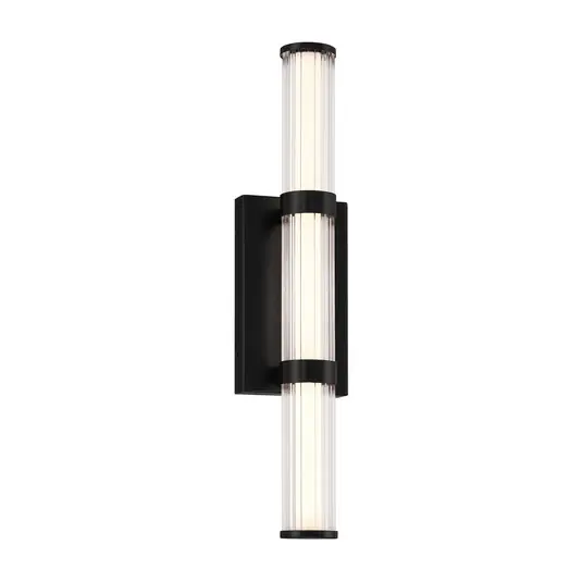 LED venkovní nástěnné svítidlo FAYTON, černé, výška 54 cm, kov, IP44 Nakupujte Hned