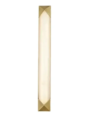 LED nástěnné světlo CAESAR, starý mosaz, výška 64 cm kov/alabaster Kup Teď
