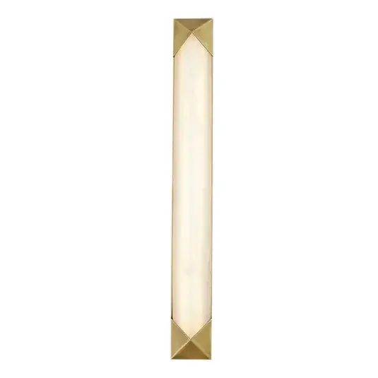 LED nástěnné světlo CAESAR, starý mosaz, výška 64 cm kov/alabaster Kup Teď