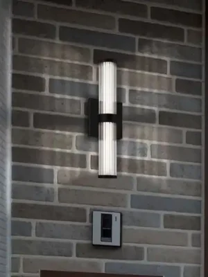 Nejlepší Cena LED venkovní nástěnné svítidlo FAYTON, černé, výška 36 cm, kov, IP44