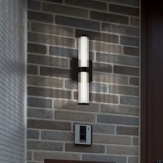 Nejlepší Cena LED venkovní nástěnné svítidlo FAYTON, černé, výška 36 cm, kov, IP44