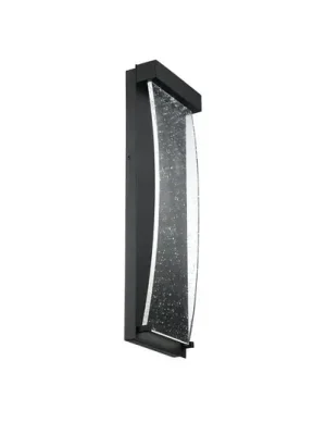 Akční Cena LED venkovní nástěnné svítidlo KABO, černé, výška 36 cm, kov, IP44