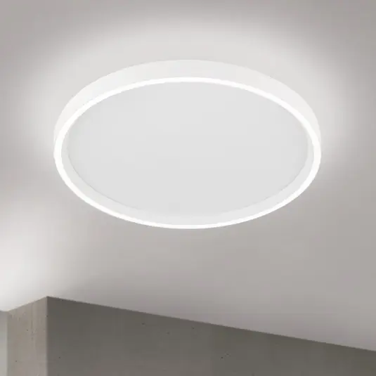 Sezónní Sleva LED stropní svítidlo MASCA, bílé, Ø 40 cm, CCT, kov, stmívatelné
