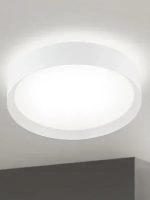 LED stropní svítidlo VARIO, Ø 40 cm, bílé, kov, CCT, stmívatelné Cenový Hit
