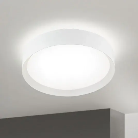 LED stropní svítidlo VARIO, Ø 40 cm, bílé, kov, CCT, stmívatelné Cenový Hit