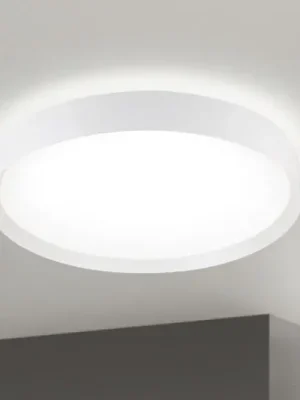 LED stropní svítidlo VARIO, Ø 60 cm, bílé, kov, CCT, stmívatelné Akční Cena