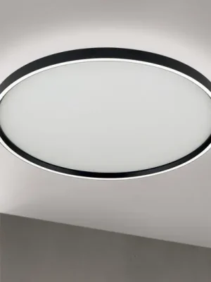 LED stropní svítidlo MASCA, černé, Ø 60 cm, CCT, kov, stmívatelné Speciální Cena