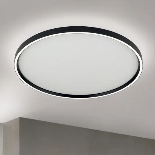 LED stropní svítidlo MASCA, černé, Ø 60 cm, CCT, kov, stmívatelné Speciální Cena