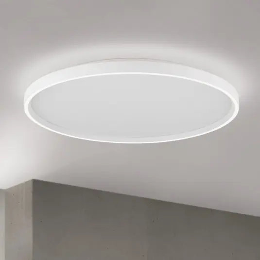 LED stropní svítidlo MASCA, bílé, Ø 60 cm, CCT, kov, stmívatelné Rychlé Dodání