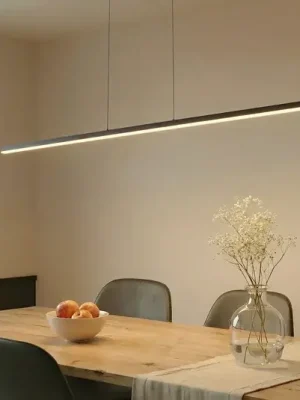 Speciální Cena Lucande LED závěsné světlo Solvar, 158 cm, černá, CCT, stmívatelné