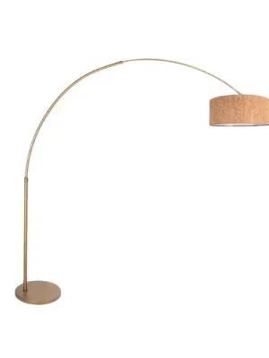 Značkový Stojací lampa Sparkled Light bronzová/hnědá 240 cm, korek