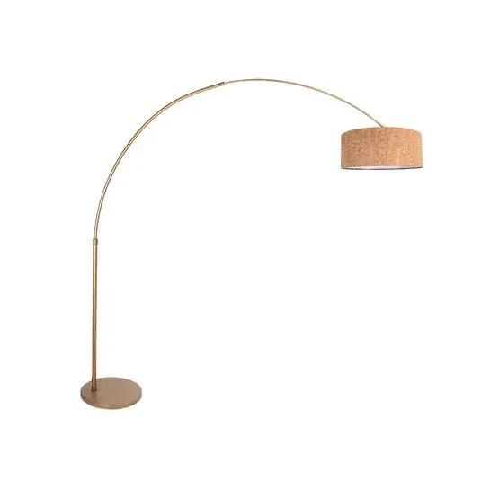 Značkový Stojací lampa Sparkled Light bronzová/hnědá 240 cm, korek