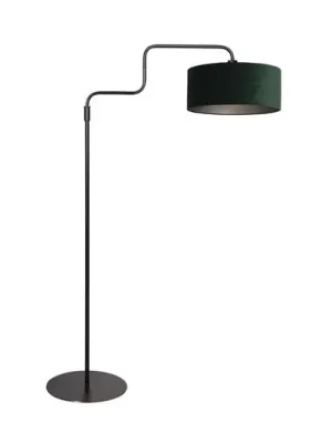 Stojací lampa Bloeba, černá/zelená, výška 165 cm, velur Super Cena