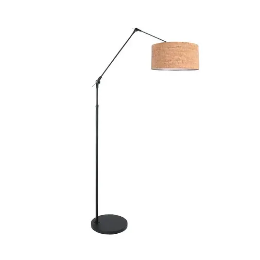 Stojací lampa Prestige Chic černá/hnědá, výška 250 cm, korek Novinka