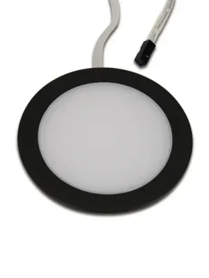 Super Cena LED stropní vestavné svítidlo DYNAMIC FAR 68, černé, Ø 7,5 cm, 24 V