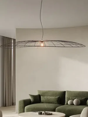 Závěsné světlo Lauris, matná černá, Ø 200 cm, kov, E27 Objednat Nyní