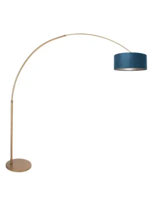 Víkendová Akce Stojací lampa Sparkled Light bronzová/modrá, 240 cm, velur