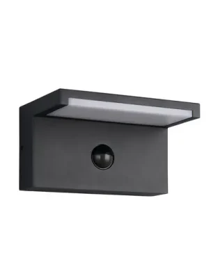 Akční Nabídka LED venkovní nástěnné svítidlo Ravi, antracitová, šířka 18 cm, senzor, IP54