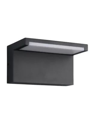 LED venkovní nástěnné svítidlo Ravi, antracitová, šířka 18 cm, kov, IP65 Akční Nabídka