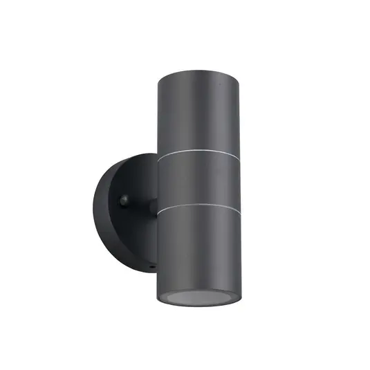 Objednat Nyní Venkovní nástěnné svítidlo Turia, antracitová, výška 16 cm, kov