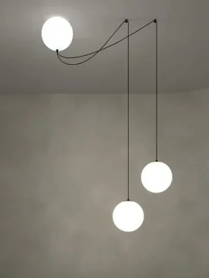 Maytoni LED závěsné světlo Twins, černé, sklo, Ø 20 cm Koupit Online