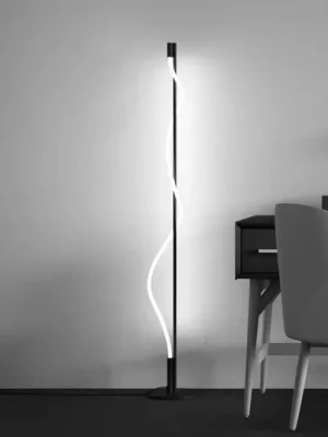 Maytoni LED stojací lampa Tau, černá, hliník, výška 150 cm Nízká Cena