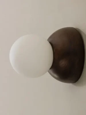 Nástěnné světlo Globen Lighting Torrano, hnědé, Ø 13 cm, IP44 Kup Teď