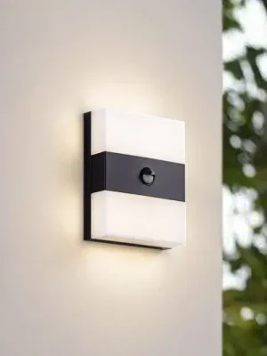 Odeslání Ihned PRIOS LED venkovní nástěnné svítidlo Teekon, antracit, senzor, IP44