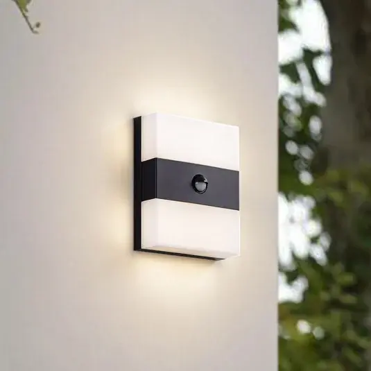 Odeslání Ihned PRIOS LED venkovní nástěnné svítidlo Teekon, antracit, senzor, IP44