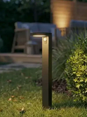 PRIOS LED osvětlení cesty Tarlson, kulaté, antracitové, senzor Ihned K Objednání