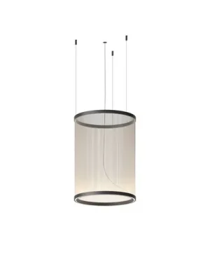 Nová Kolekce Vibia LED závěsné světlo ARRAY béžové 73 x 55 cm válec 927 stmívatelné