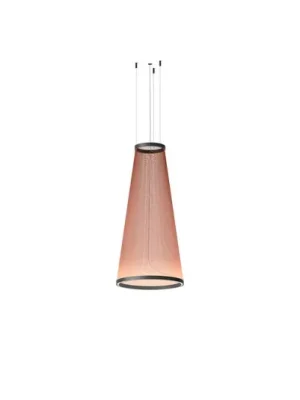 Vibia LED závěsné světlo ARRAY červenohnědá 112 x 55 cm kužel 927 stmívatelné Rychlé Dodání