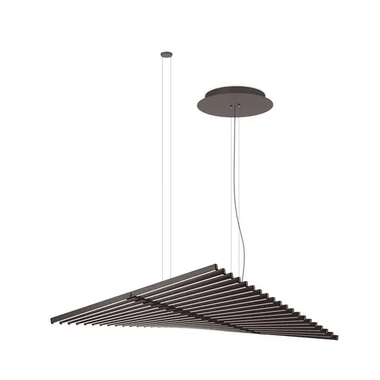 Vibia LED závěsné světlo RHYTHM, šedohnědé 131 x 87 cm stmívatelné 927 Jen Po Omezenou Doba