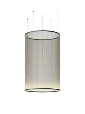 Autentický Vibia LED závěsné světlo ARRAY zelené 193 x 124 cm válec 927 stmívatelné