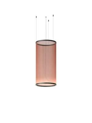 Vibia LED závěsné světlo ARRAY červenohnědé 113x55 válec 927 stmívatelné Autentický
