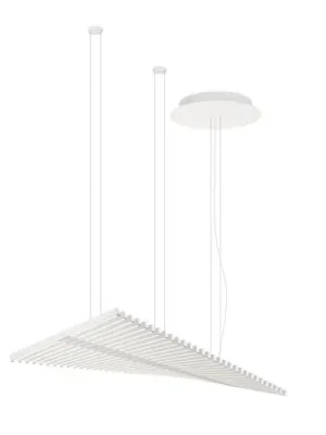 Omezená Nabídka Vibia LED závěsné světlo RHYTHM, bílé, 141 x 47 cm 927 stmívatelné