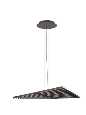 Vibia LED závěsné světlo RHYTHM, šedohnědé, 87 x 63 cm stmívatelné 927 Výhodná Nabídka
