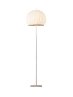 Levný Vibia LED stojací lampa KNIT, 178 x 45 cm, béžová textilie/kov