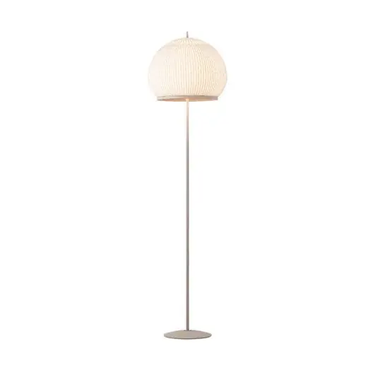 Levný Vibia LED stojací lampa KNIT, 178 x 45 cm, béžová textilie/kov